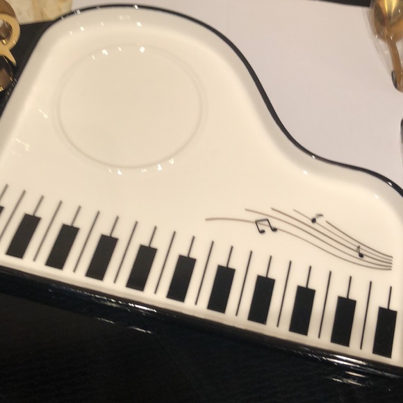 Ceramic Piano Cup with Saucer - NWOT - Picture 3 of 5